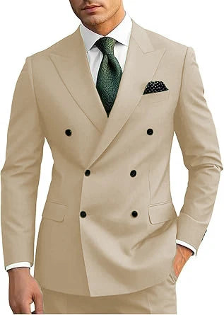 Costume homme 2 pièces double boutonnage – CLEVI Paris