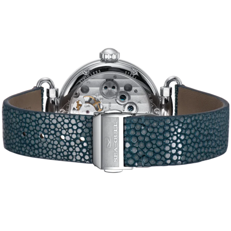 Montre Femme Tourbillon Filigrane Nacre Seagull 8100L – CLEVI Paris