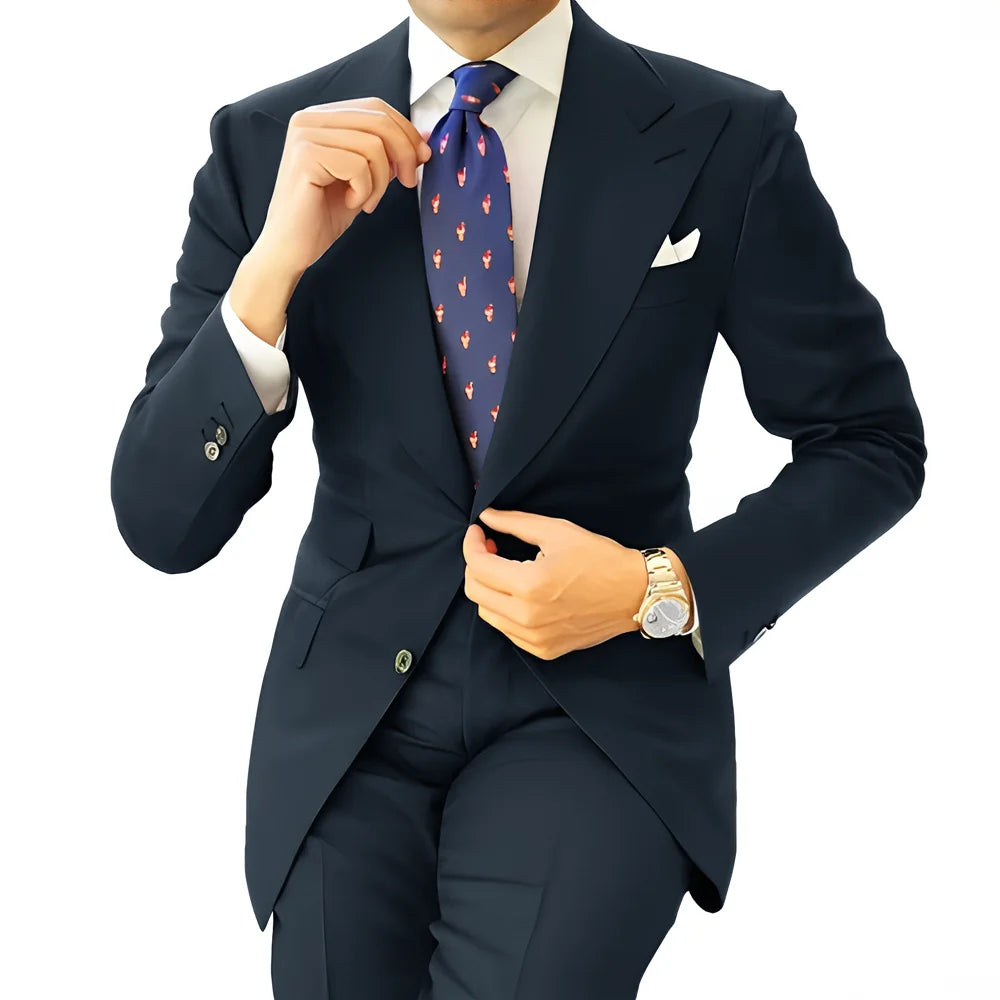 Costume homme formel, coupe droite – CLEVI Paris