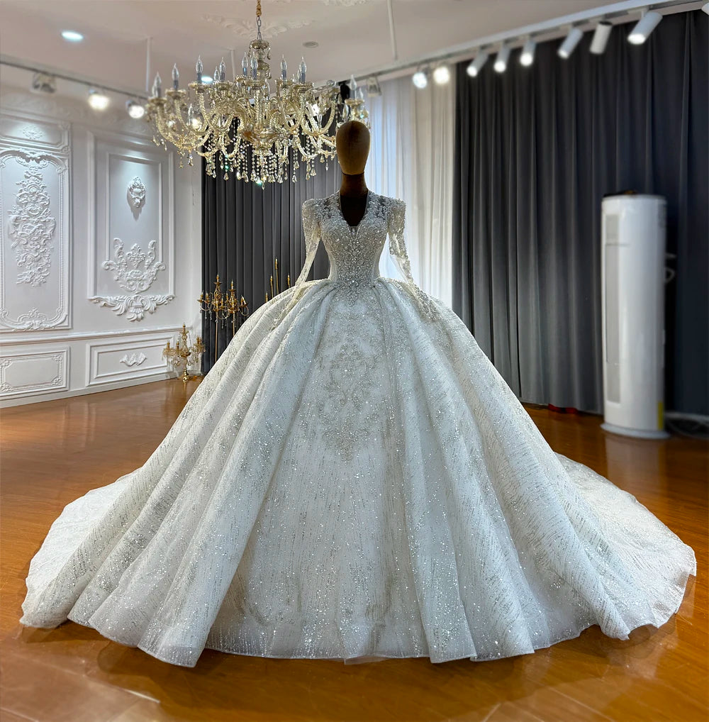 Robe de mariée princesse à fleurs – CLEVI Paris