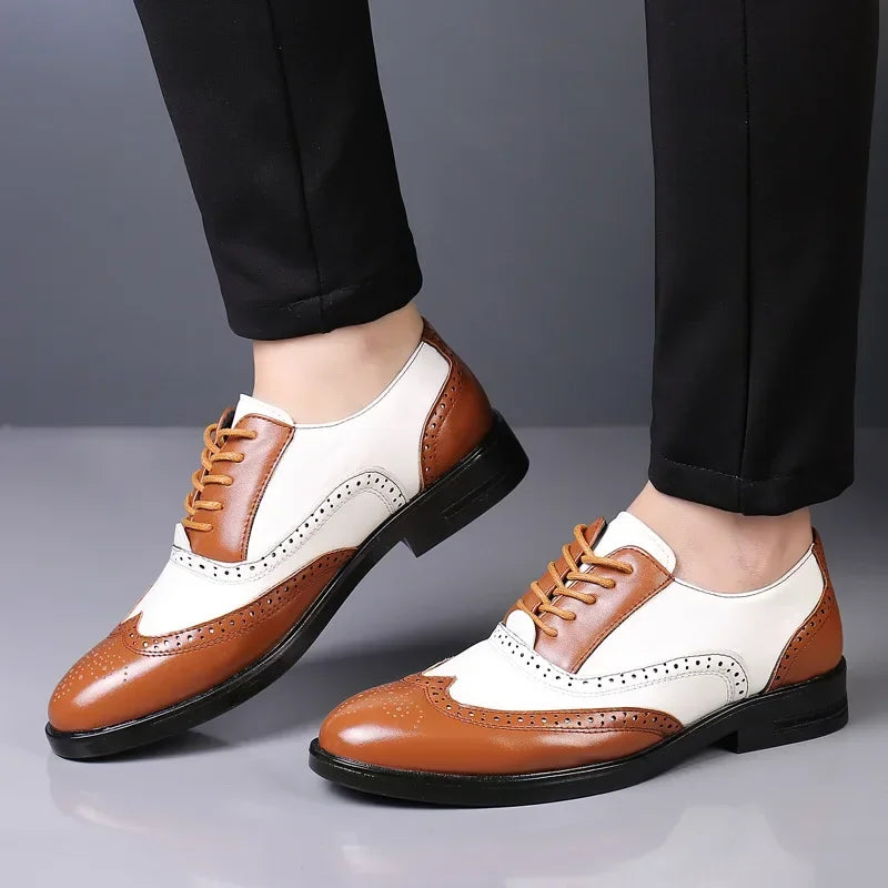 Oxford Homme Bout Rond Lacets Business & Mariage Grande Taille – CLEVI Paris