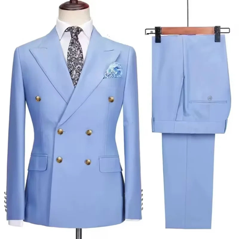 Costume homme 2 pièces, double boutonnage – CLEVI Paris