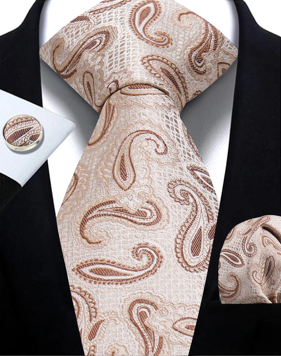 Cravate Paisley Homme et Pochette – CLEVI Paris
