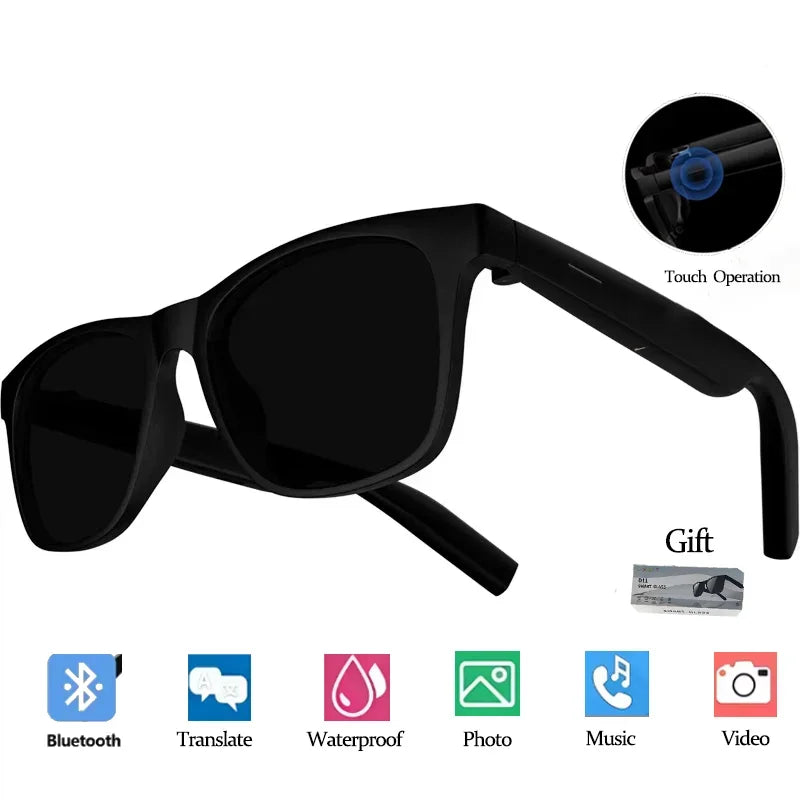 Lunettes Connectées Lenovo IA Caméra Bluetooth Traduction Photochromiques UV Anti-Lumière Bleue 37g – CLEVI Paris