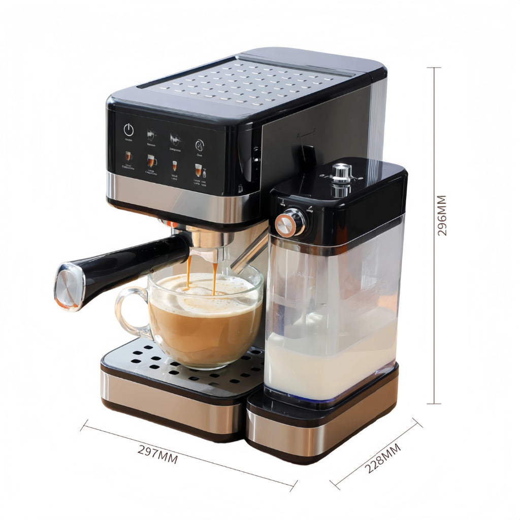 Machine expresso 20 bars avec lait auto – CLEVI Paris