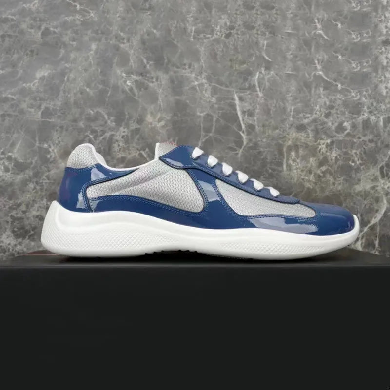 Sneakers Basses en Cuir et Maille Mixte – CLEVI Paris