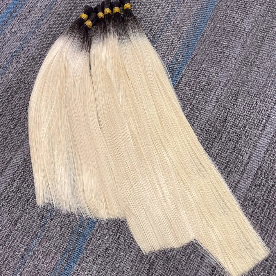 Mèches Vrac Cheveux Humains 100% Naturels – Blonde 613 & Ombré Virgin Hair – CLEVI Paris