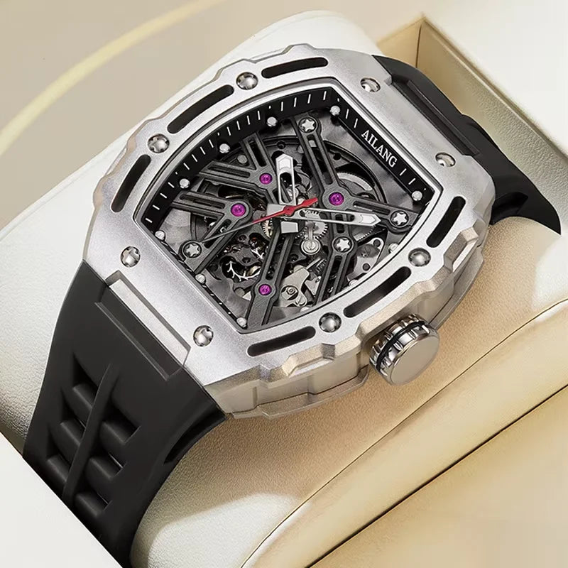 Montre Mécanique Homme Daniel Gorman AL8098 – Squelette Tourbillon, Saphir & Étanche 50m