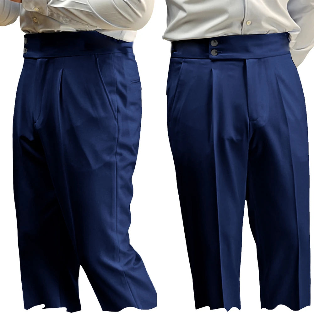 Pantalon Costume Homme Taille Haute – CLEVI Paris