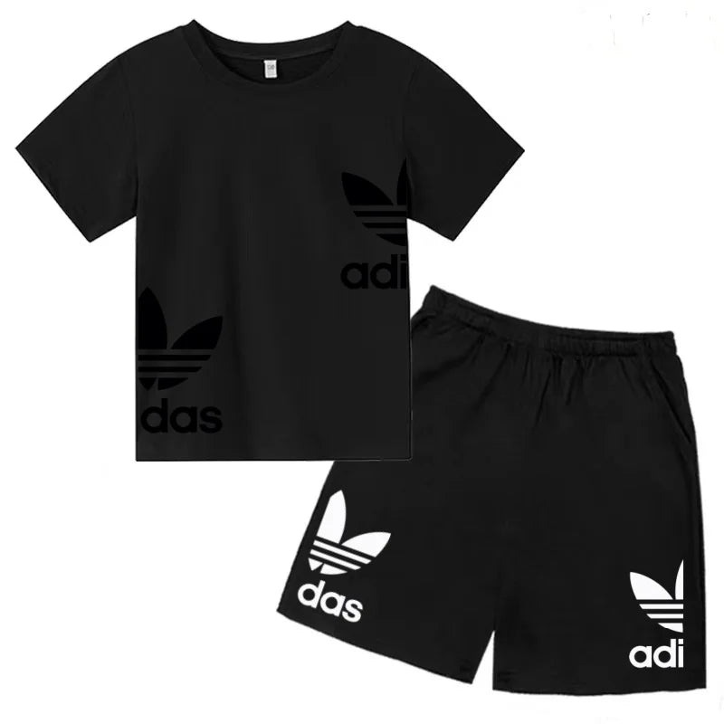 Ensemble enfant T-shirt à lettres et short – CLEVI Paris