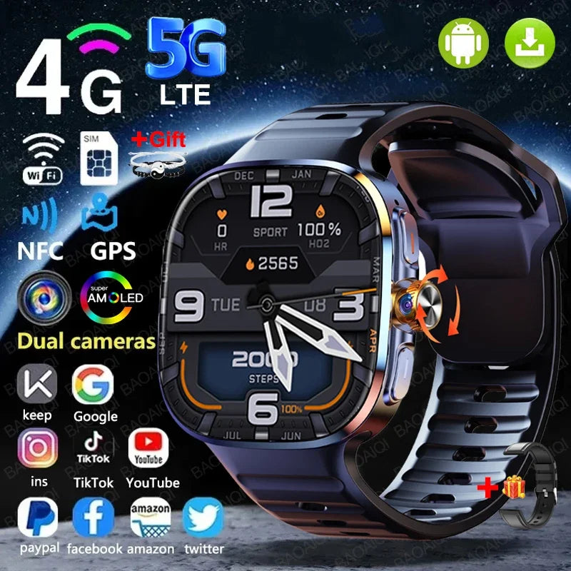 Montre Connectée 4G Android 10 Haut de Gamme – CLEVI Paris