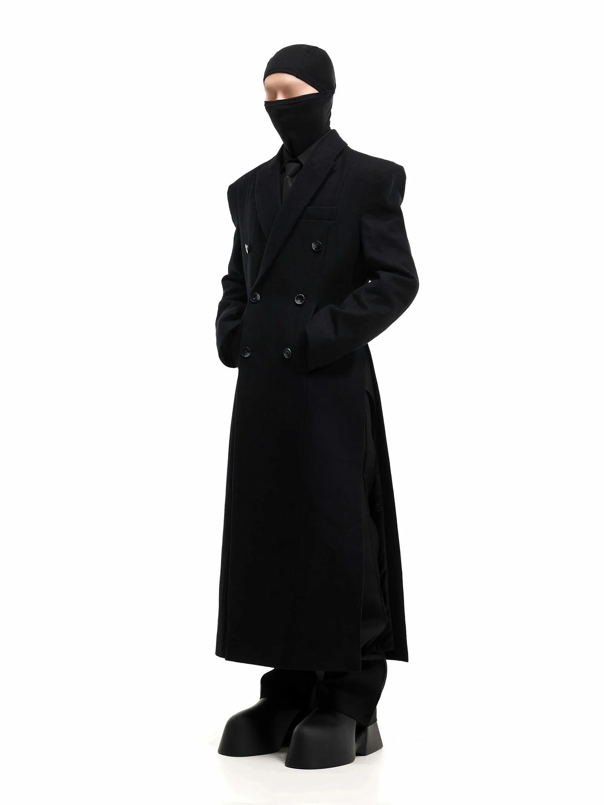 Manteau long laine mélangée homme – CLEVI Paris