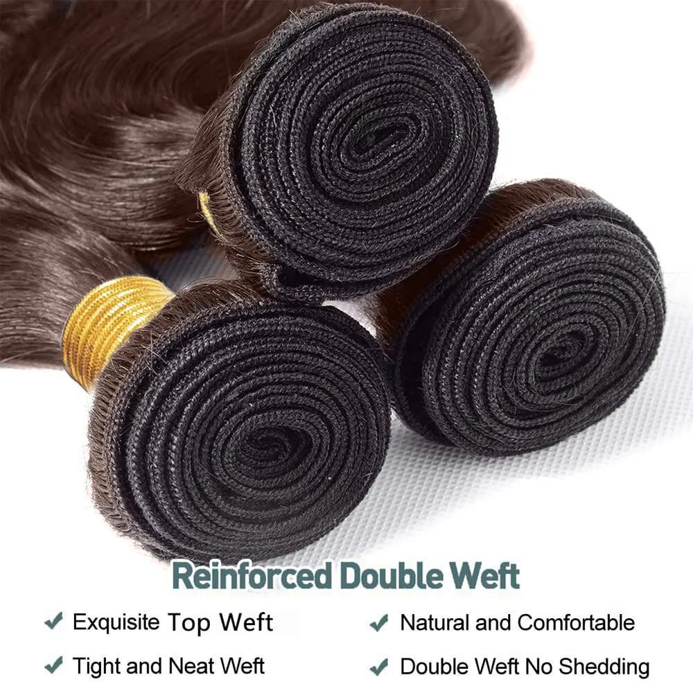 Mèches Water Wave Brun Chocolat Remy Hair – CLEVI Paris