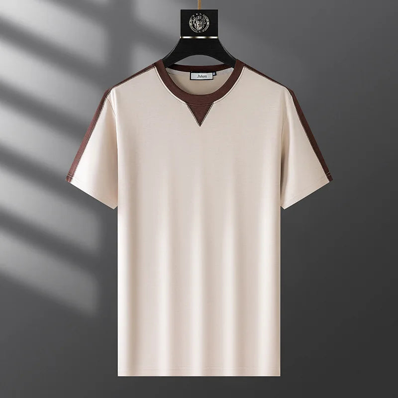 Ensemble homme t-shirt et pantalon contrastés – CLEVI Paris