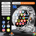 Montre Connectée 4G Android Écran Rond 1,95" Acier – CLEVI Paris