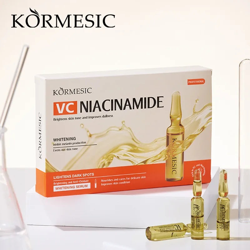 Set Ampoules Sérum Vitamine C & Niacinamide – Hydratant, Éclaircissant & Anti-Rides – CLEVI Paris
