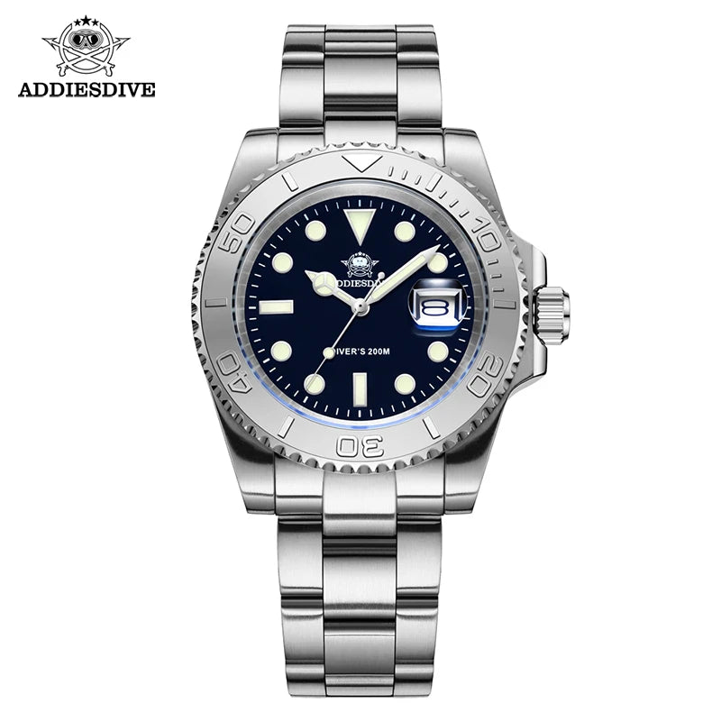 Montre Quartz Homme Addiesdive H3 Miyota 2115 Lumineux BGW9 Plongée 20 Bar Acier 316L 2 Coloris – CLEVI Paris