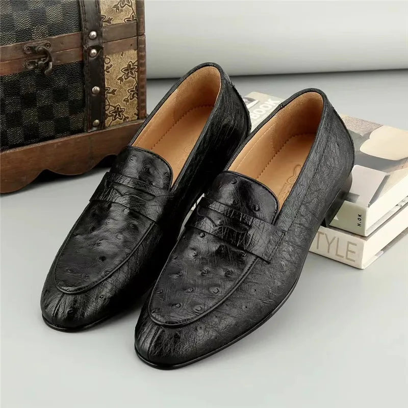 Mocassins homme noirs en cuir – CLEVI Paris