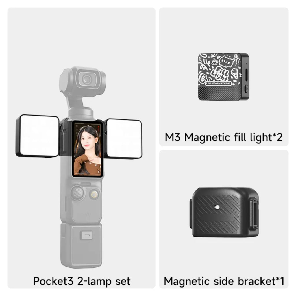 Lampe LED magnétique pour Osmo Pocket 3 – CLEVI Paris