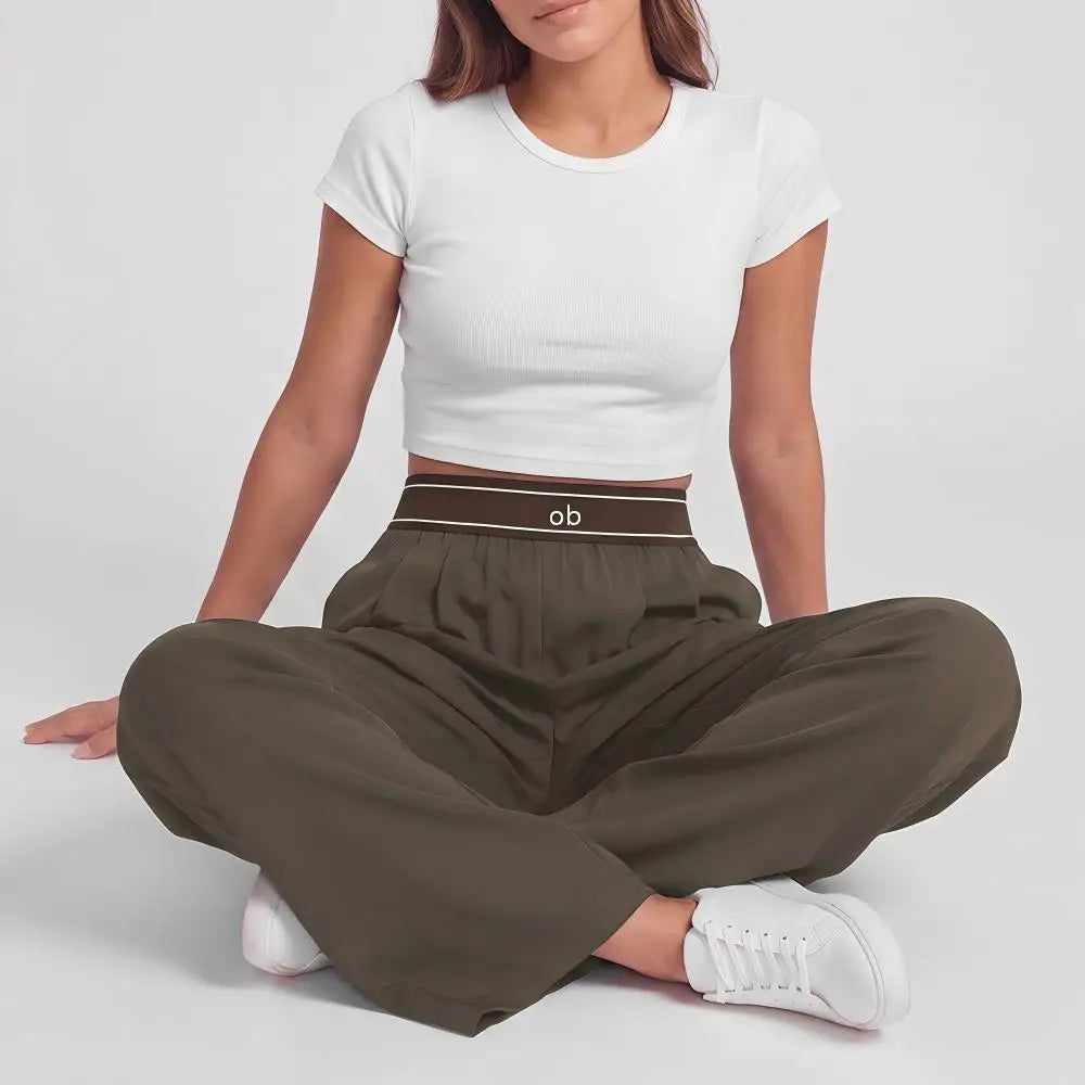 Pantalon yoga femme extensible avec poches – CLEVI Paris