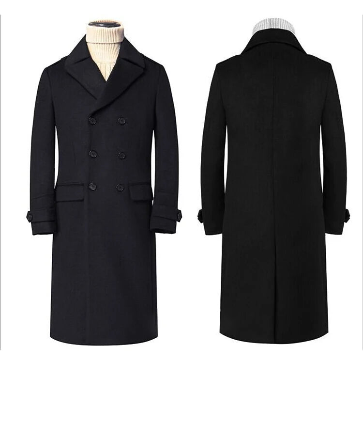 Manteau long croisé homme – CLEVI Paris