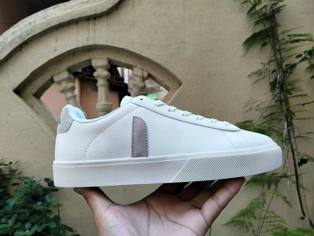 Sneakers unisexes à lacets en simili cuir – CLEVI Paris