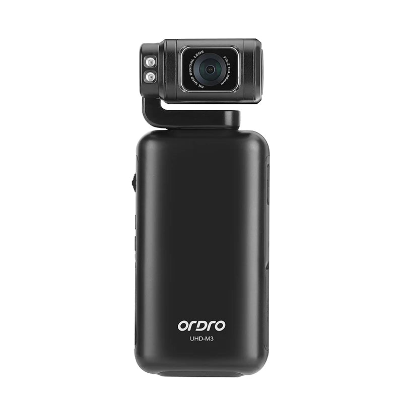 Caméscope de Poche 5K ORDRO M3 – Capteur Sony, Écran Tactile 3.5", 4K 60fps, WiFi, IP65