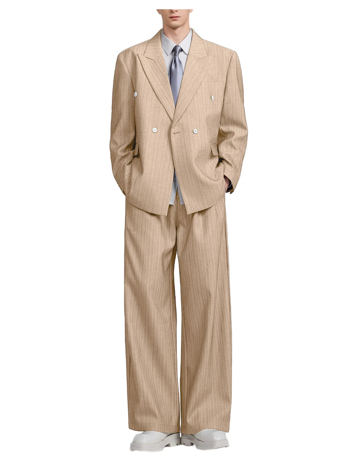 Costume 2 pièces à rayures pour homme – CLEVI Paris