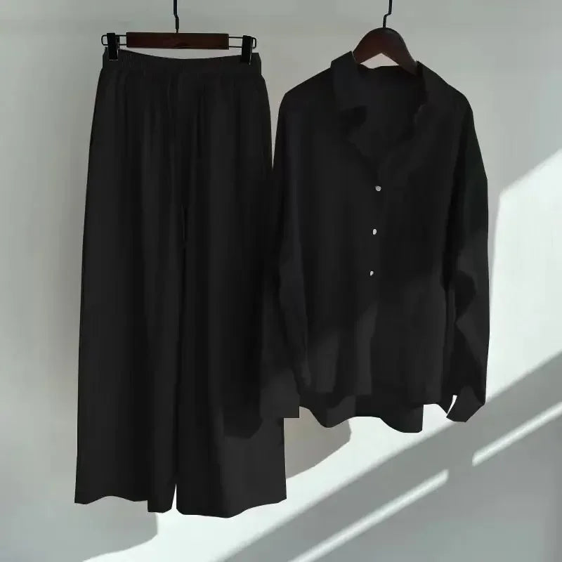Ensemble 2 pièces femme en coton et lin – CLEVI Paris