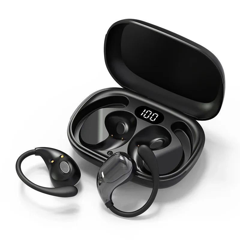Écouteurs Open-Ear KEBIDUMEI BT 5.4 LED Tactile HiFi – CLEVI Paris
