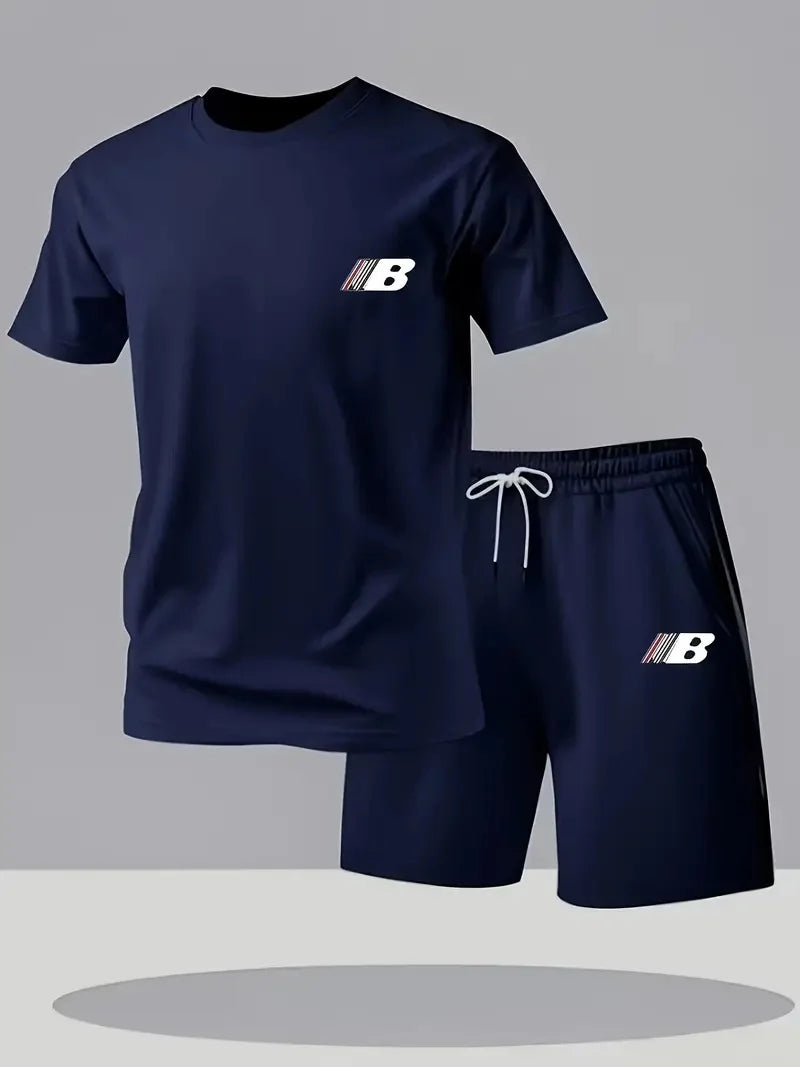 Ensemble homme uni t-shirt et short – CLEVI Paris