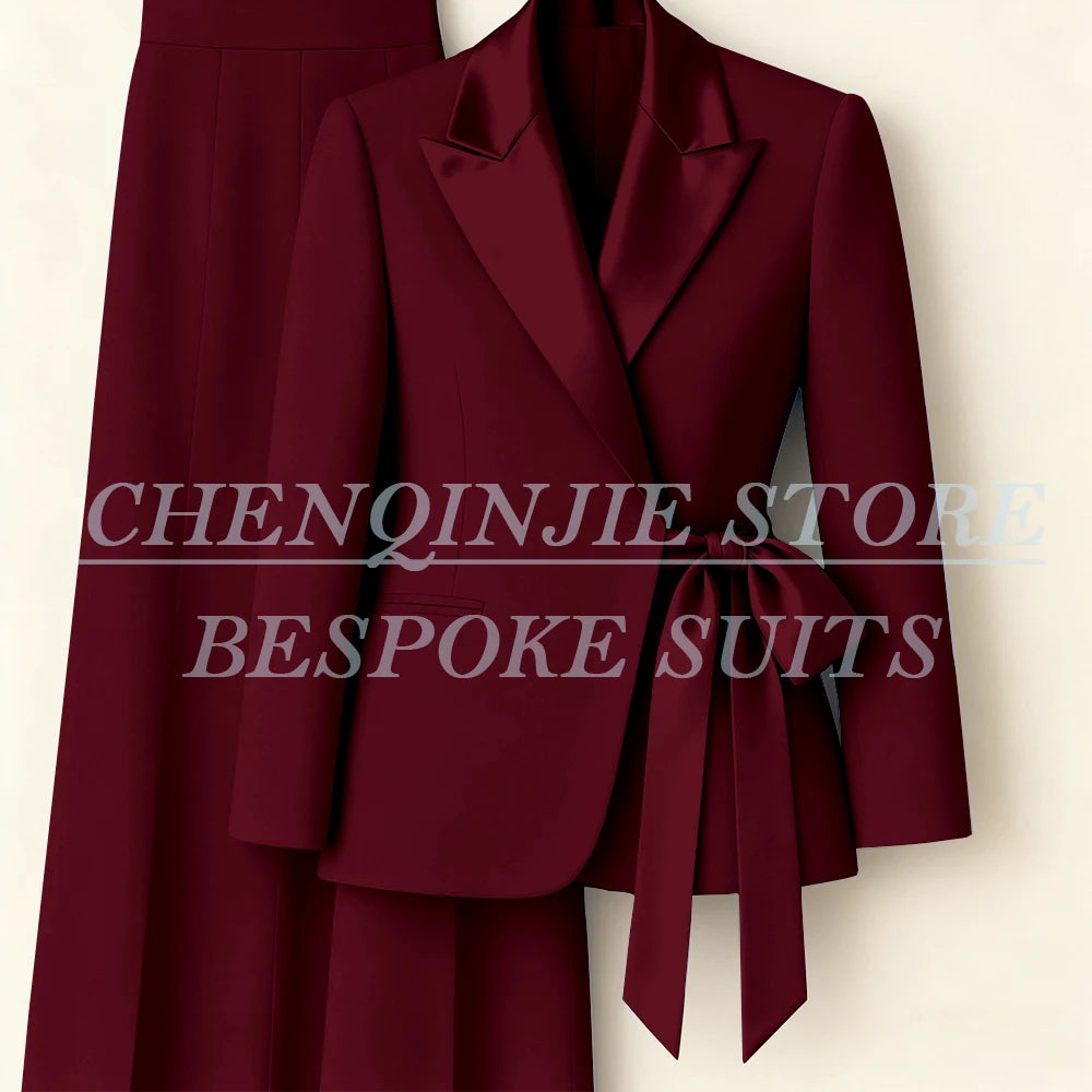 Tailleur femme blazer et pantalon large – CLEVI Paris