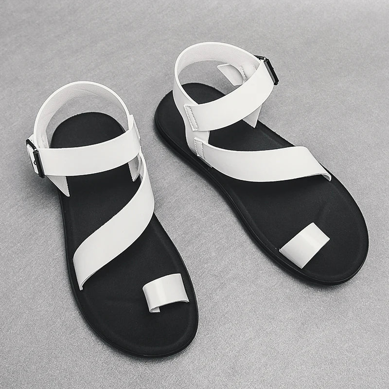 Sandales Unisexe Cuir PU Style Britannique Plage Été – CLEVI Paris