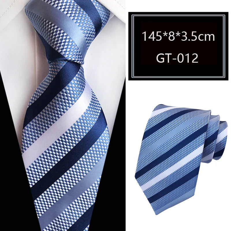 Cravate homme rayée en jacquard – CLEVI Paris
