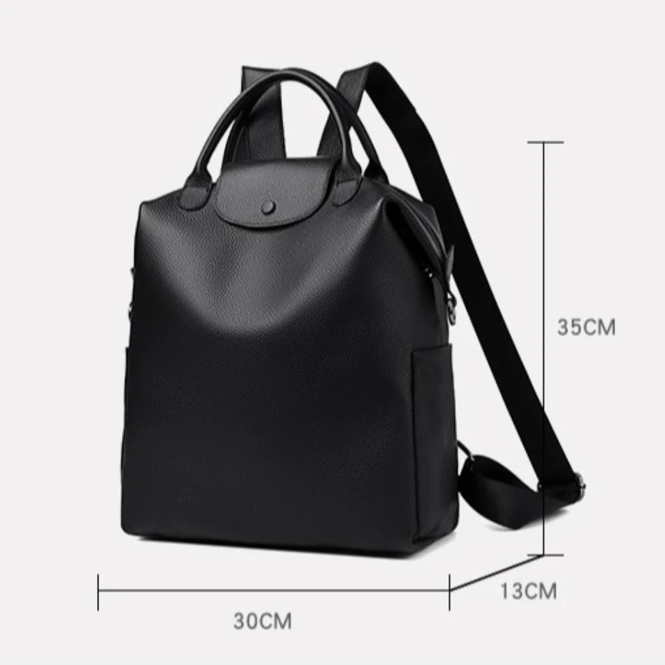 Sac à Dos Cuir Véritable Vachette Femme Vanderwah 3-en-1 Voyage – CLEVI Paris