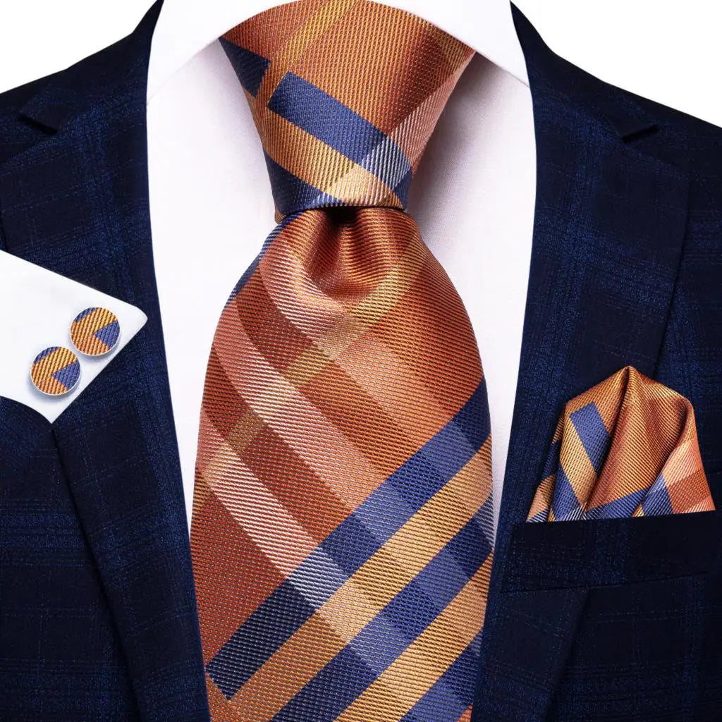 Ensemble Cravate à Carreaux Homme – CLEVI Paris