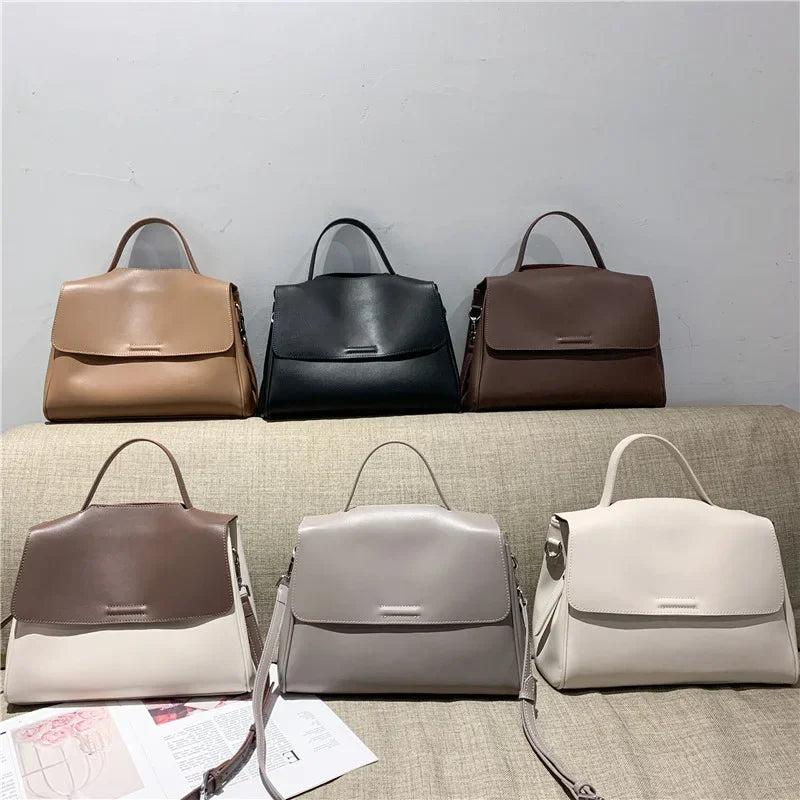 Sac à bandoulière femme souple en cuir – CLEVI Paris
