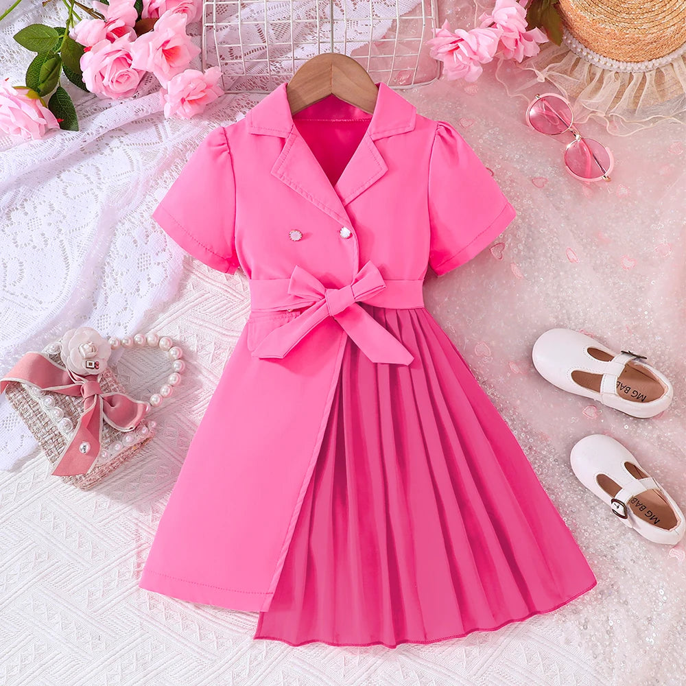 Robe blazer fille à revers – CLEVI Paris