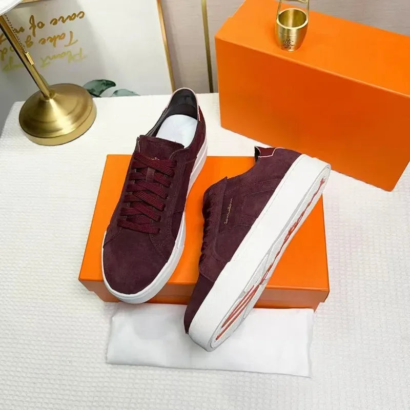 Sneakers Cuir Blanc Plateforme Unisexe – CLEVI Paris