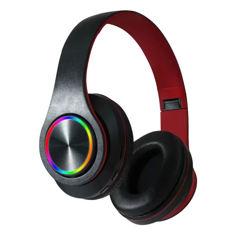 Casque Bluetooth Pliable LED RGB FM & Carte TF – CLEVI Paris