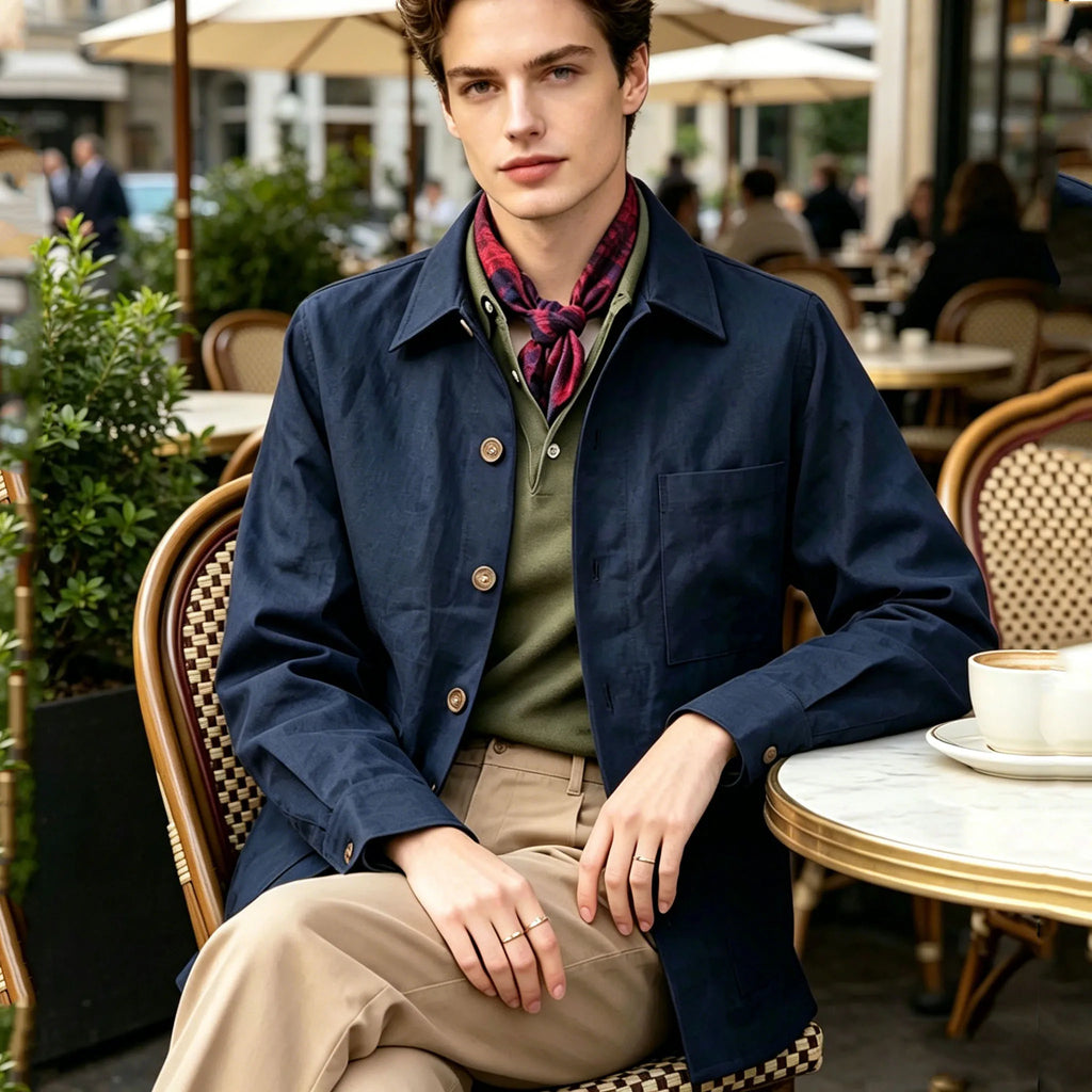 Veste Safari Homme Coton et Lin – CLEVI Paris