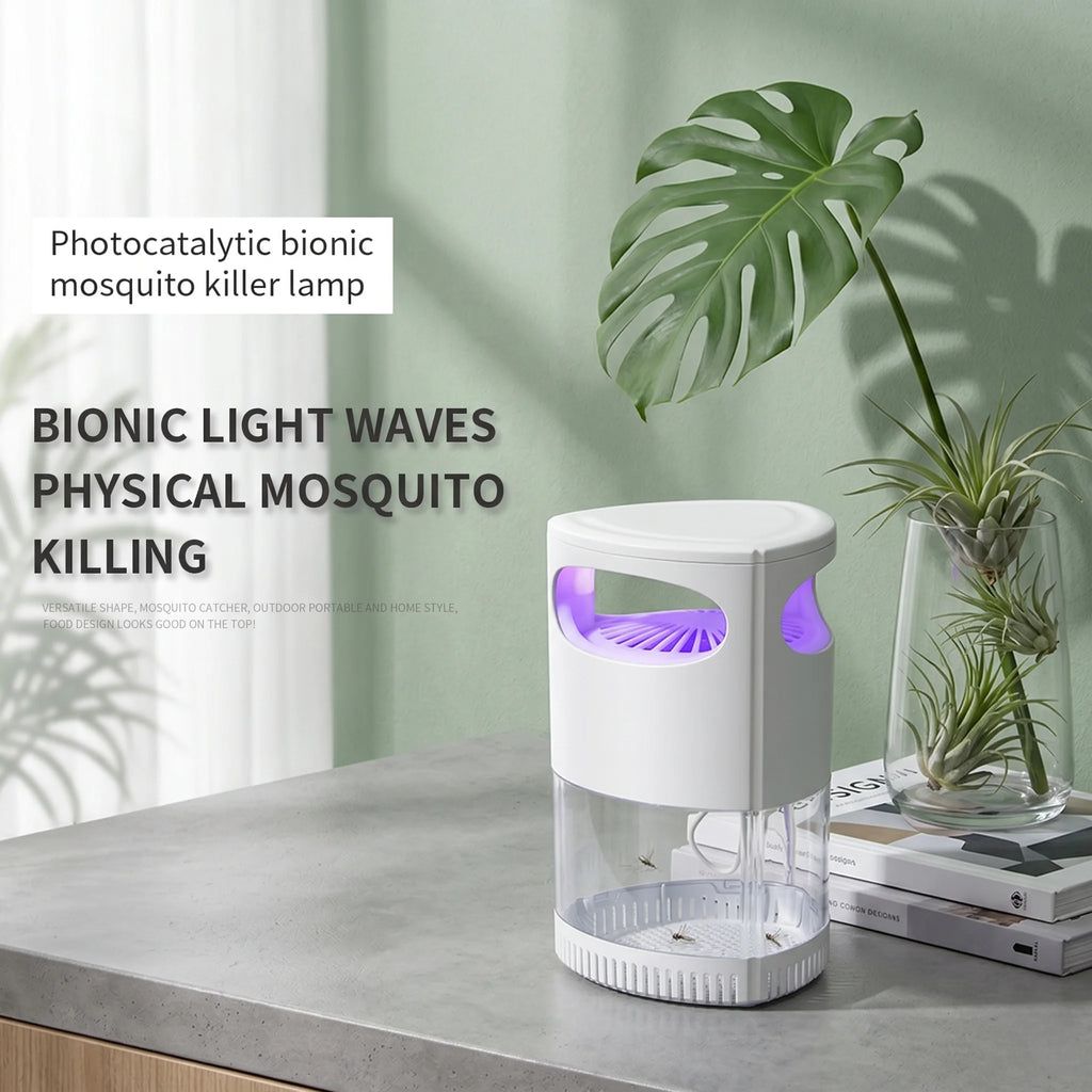 Lampe Anti-Moustiques Lumière Violette Bionique Aspiration Puissante USB Silencieuse DGS-885 – CLEVI Paris