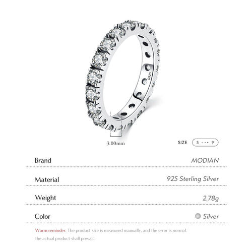 Bague Zircon Cubique Bleu Argent 925 Empilable – CLEVI Paris