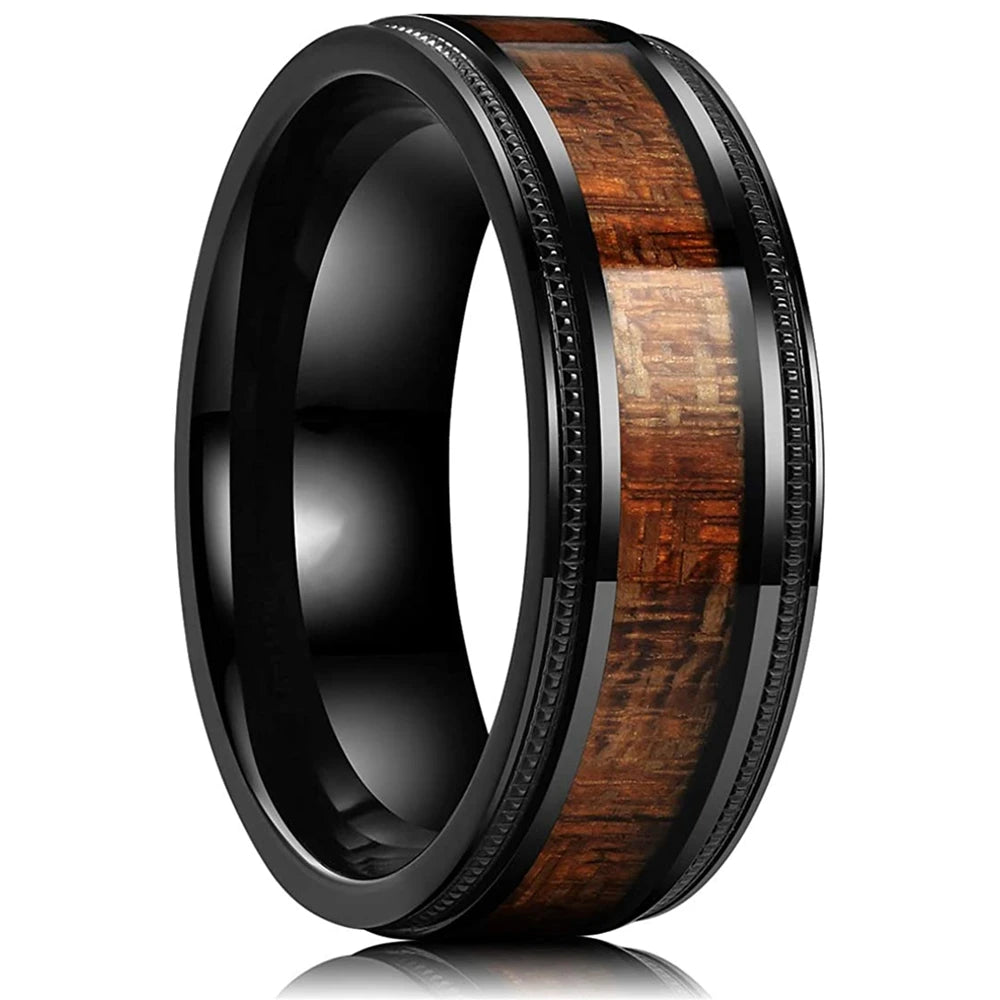 Bague Unisexe Opale Rouge et Météorite – CLEVI Paris