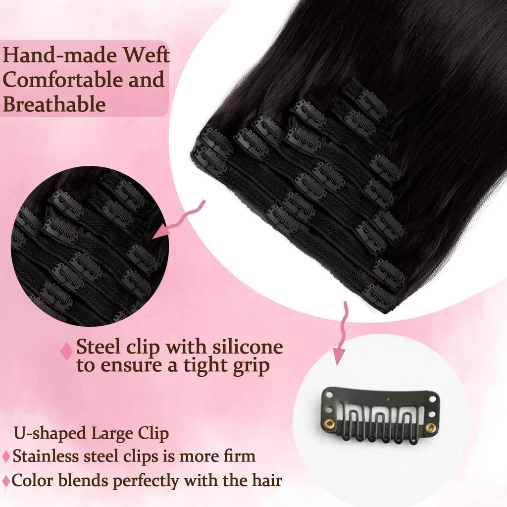 Extensions Clip-in Brésiliennes Cheveux Humains – CLEVI Paris