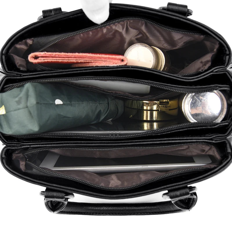 Sac fourre-tout femme à poches zippées – CLEVI Paris