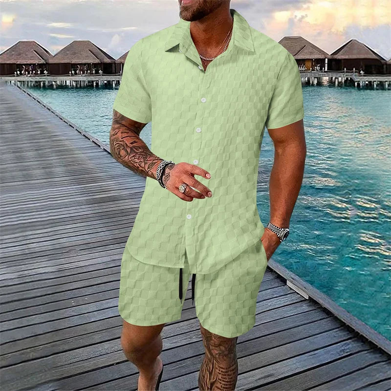 Ensemble homme chemise et bas coordonné – CLEVI Paris