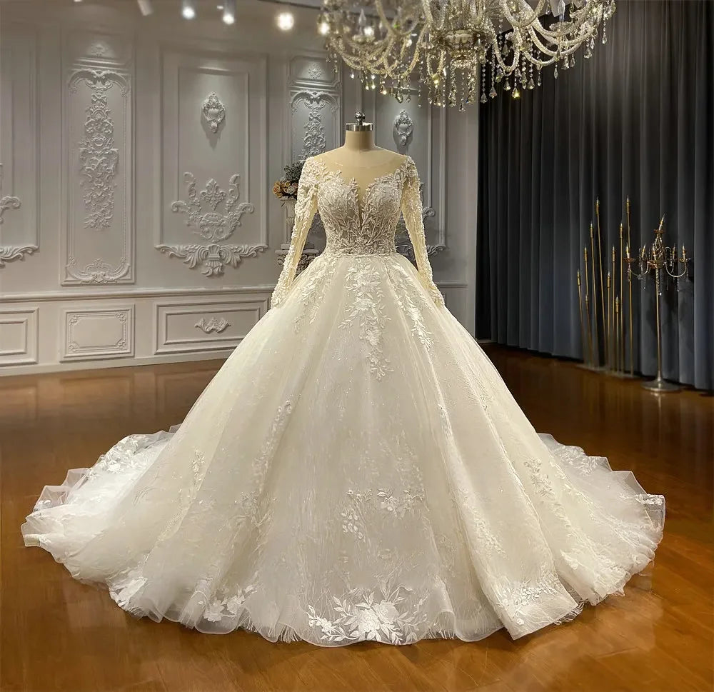 Robe de mariée sirène à traîne détachable – CLEVI Paris
