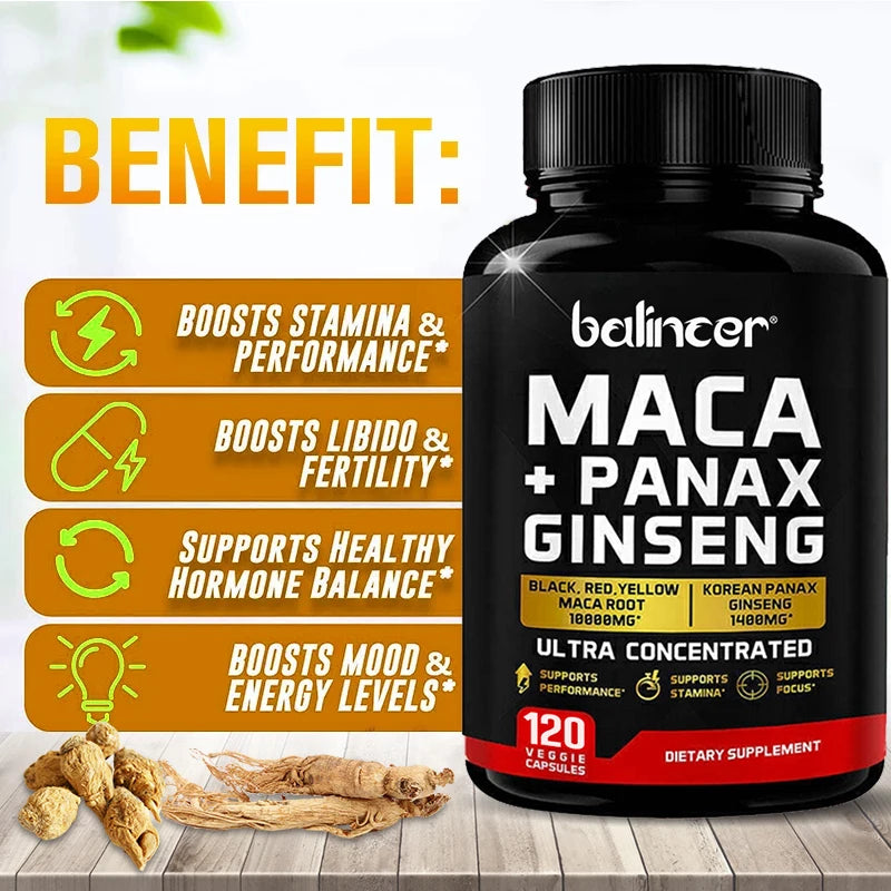 Maca et ginseng en gélules – CLEVI Paris