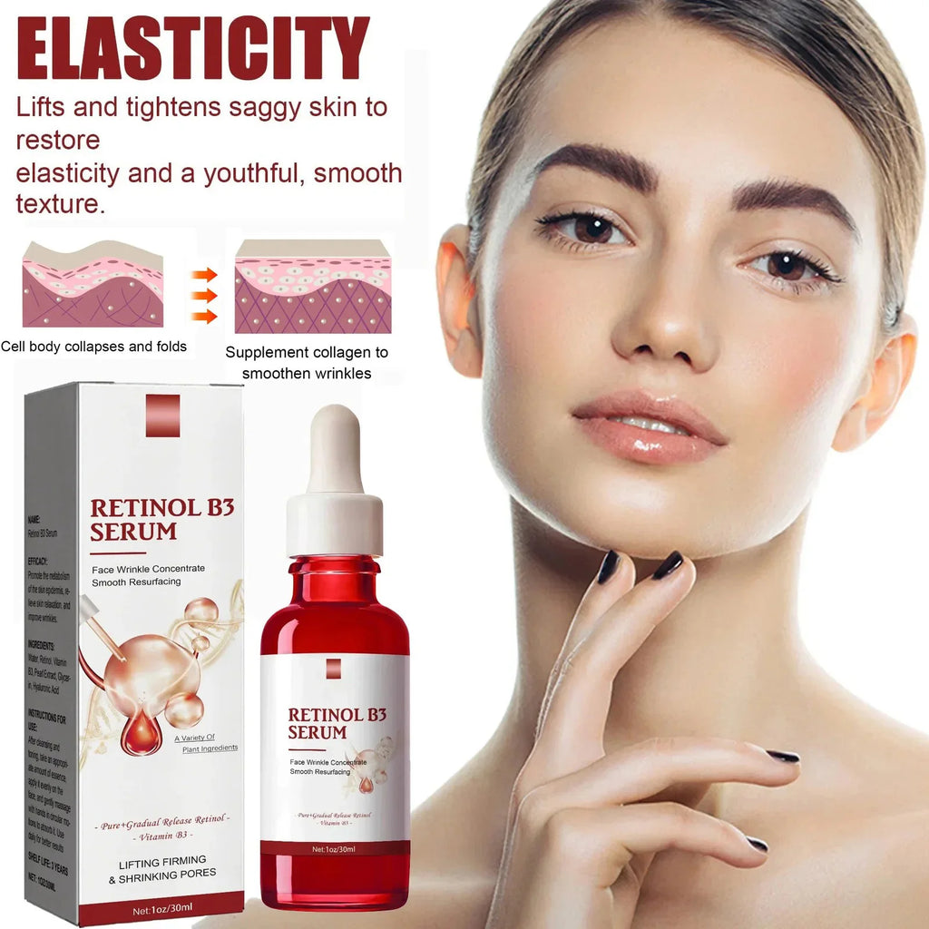 Essence Visage Rétinol B3 30ml – Anti-Rides, Raffermissant & Hydratant – CLEVI Paris